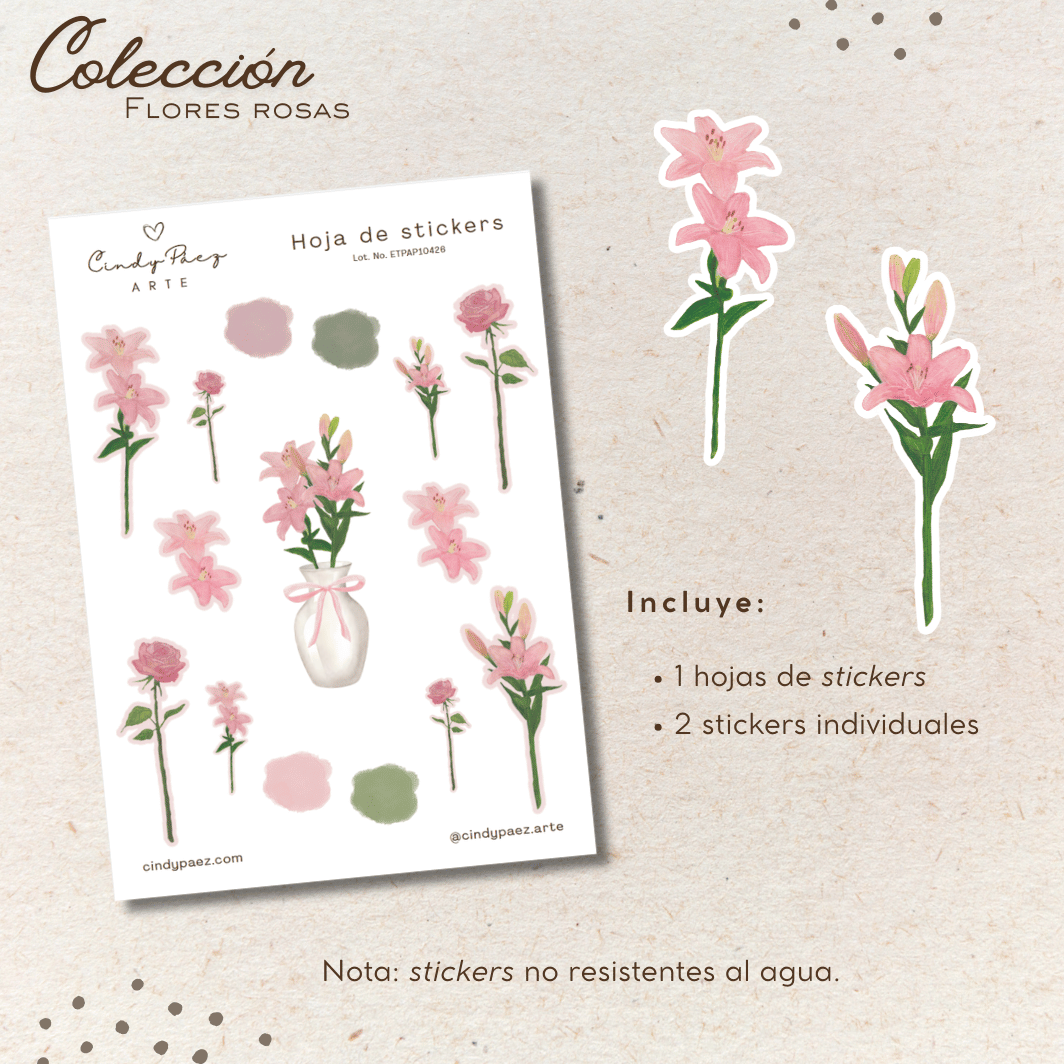 Colección - Flores rosas