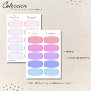 Colección - Etiquetas de colores
