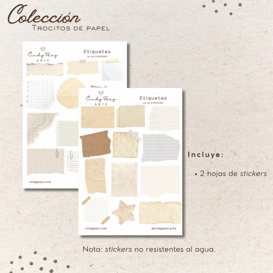 Colección - Trocitos de papel