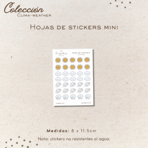Hoja de sticker mini- Clima-Weather