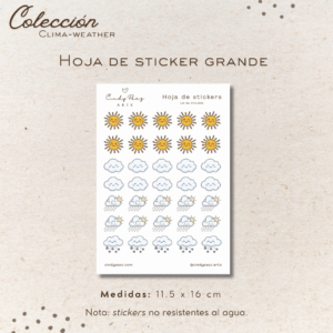 Hoja de stickers - Clima-Weather