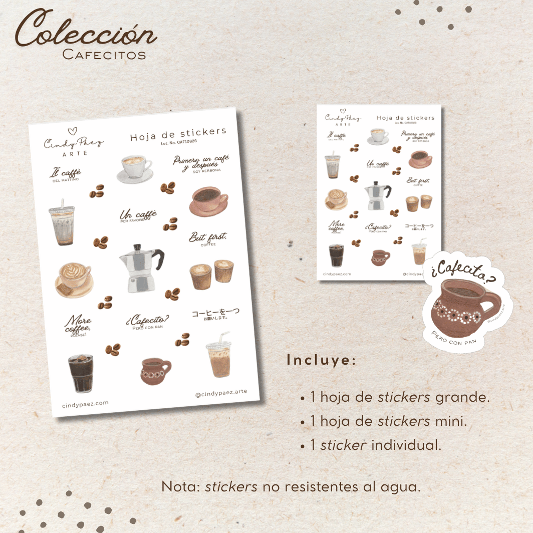 Colección de stickers - Cafecitos