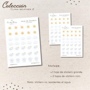 Colección de stickers - Clima-Weather 2