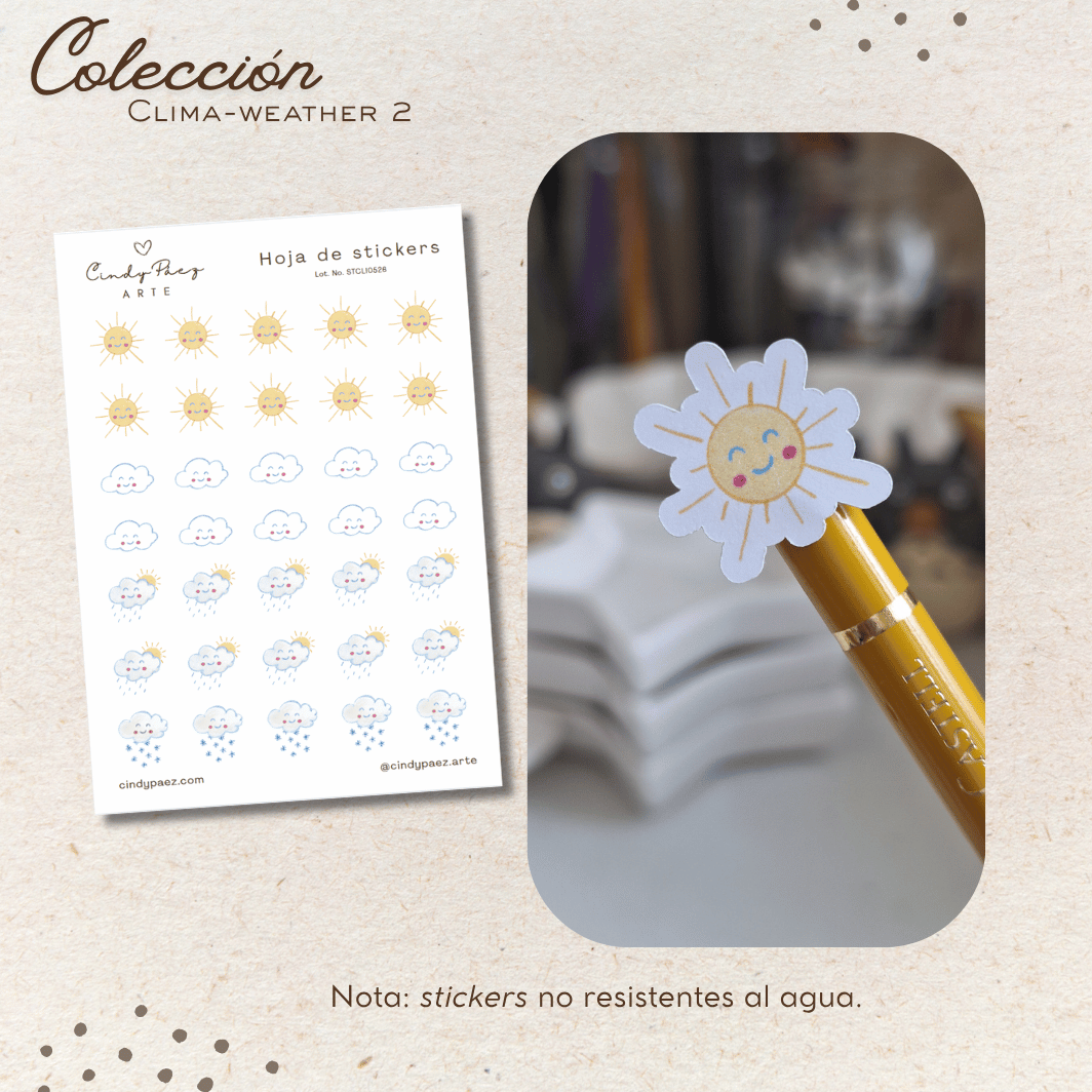 Colección de stickers - Clima-Weather 2 - Imagen 2