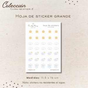 Hoja de stickers - Clima-Weather 2