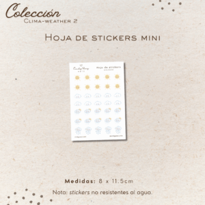 Hoja de stickers mini - Clima-Weather 2