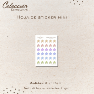 Hoja de sticker mini - Estrellitas 2