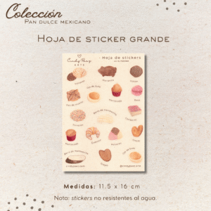 Hoja de stickers - Pan dulce mexicano